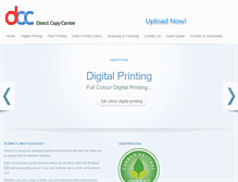 Tablet Screenshot of directcopycentre.com